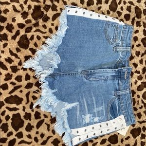 Forever 21 distressed high waisted shorts